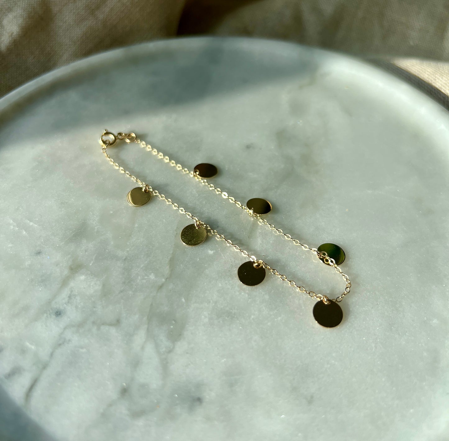 Klassisches Plattenarmband aus 585 Gold – Edles Design