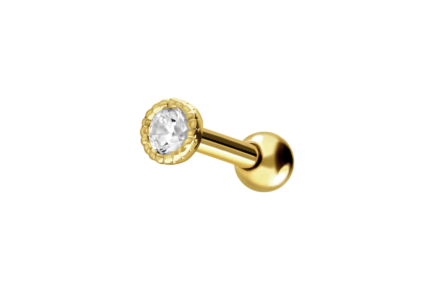 18 Karat Ohrpiercing Zarge