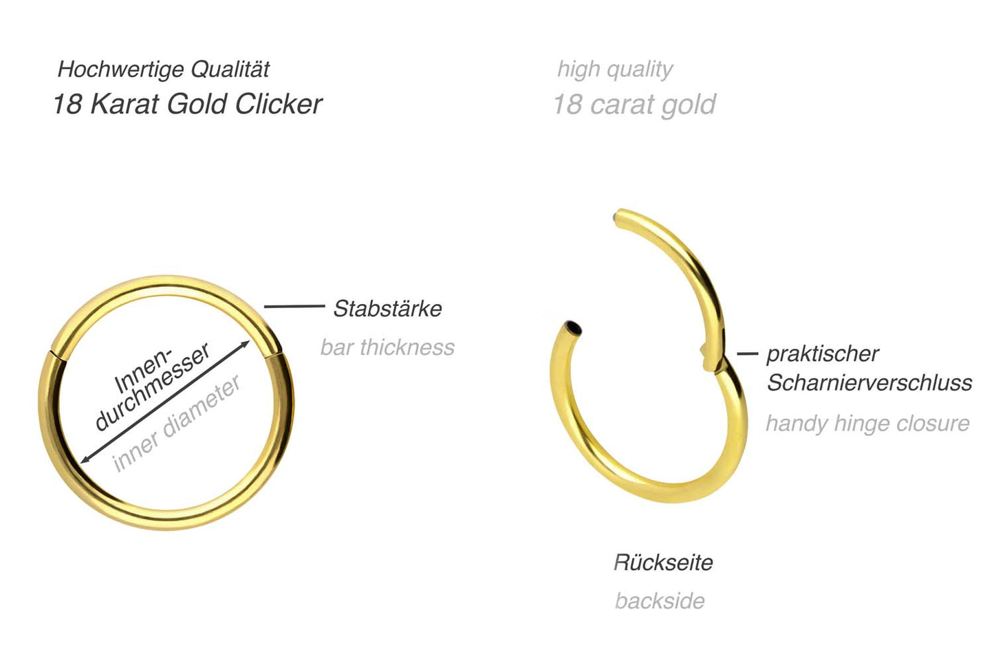 18 Karat Basic Clicker Noe